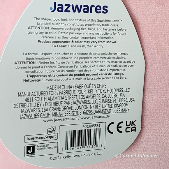 MAUDIE 🫏 Pink FTM Donkey Original Squishmallow By Kellytoy NWT - Picture 6 of 8